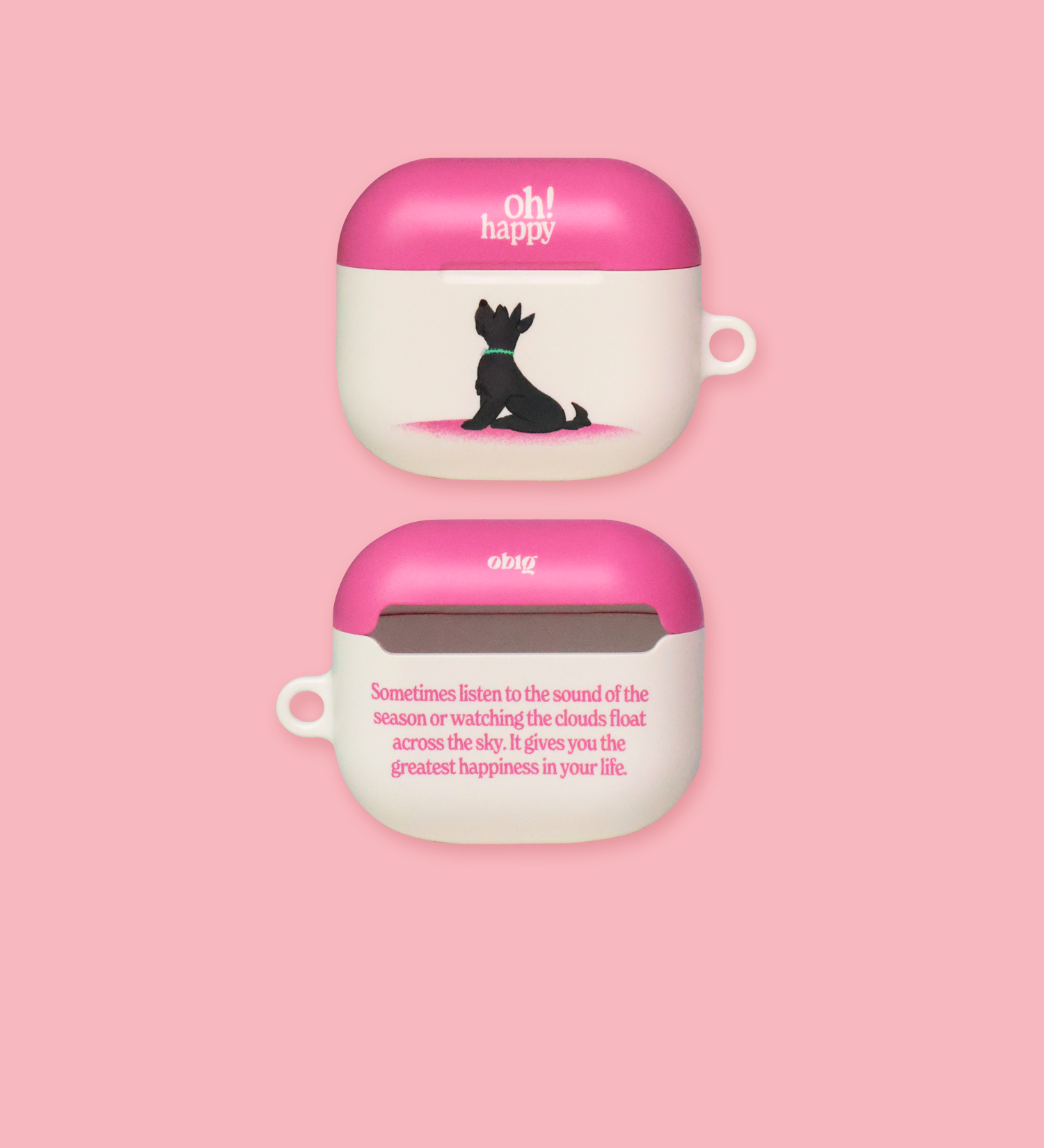 [AirPods] Black Pink Puppy